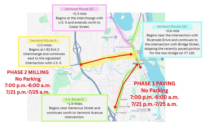 A map of parking restrictions dated July 18, 2025.